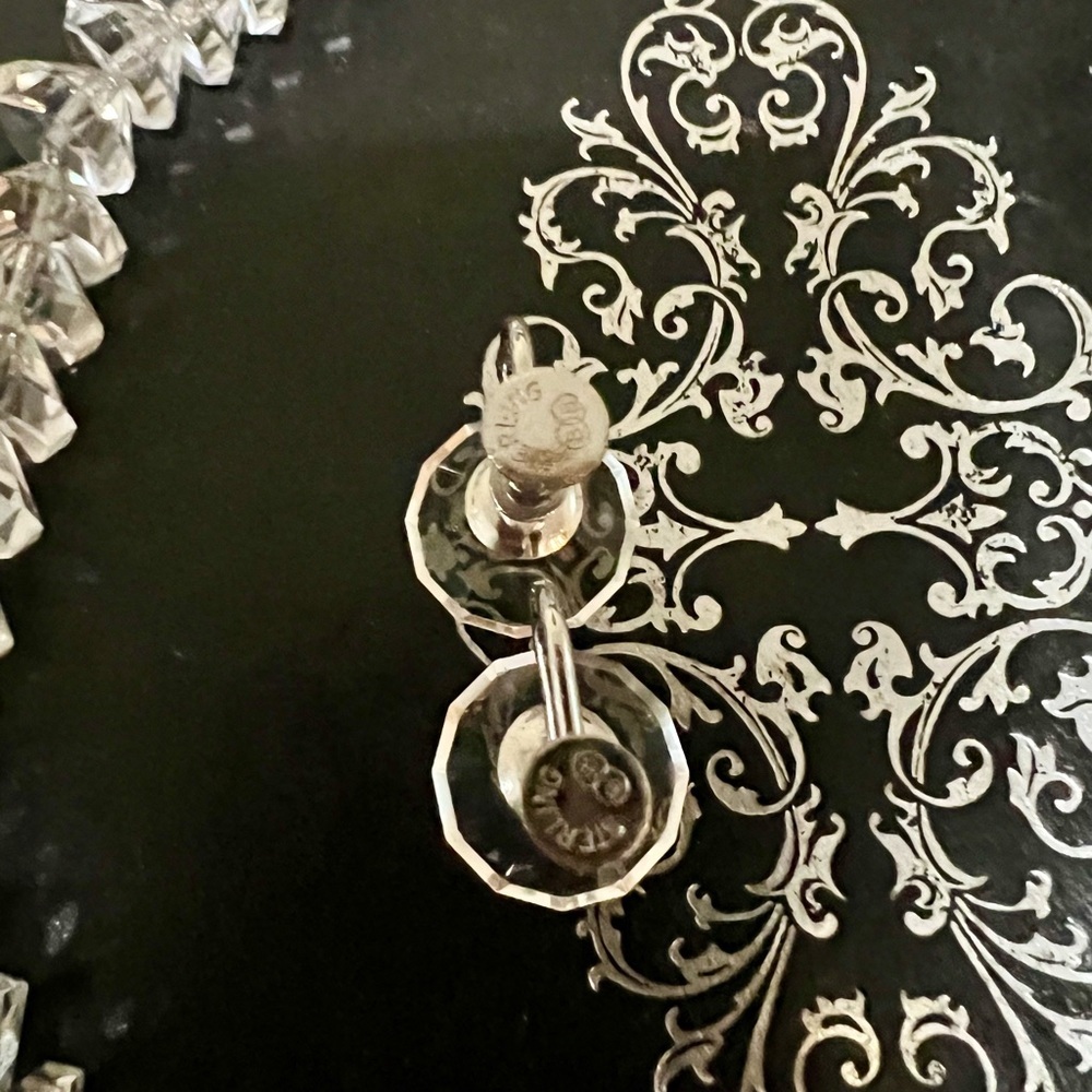 Rock Crystal Necklace with matching earrings Antique - Picture 7 of 14